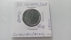 Moeda de 50 Centavos de 2008 Aço Inox Com Cunho Quebrado No Verso VV 08 na internet