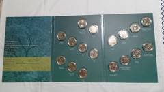 Álbum das Moedas de 1 Real do Jogos Olímpicos Flor de Cunho mais a Bandeira Olímpica FC no Acrílico Lindo