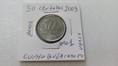 Moeda de 50 Centavos de 2009 Aço inox Cunho Quebrado SM 01 na internet