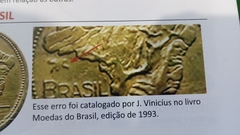 Moeda de 1 Cruzeiro de de 1952 Bronze Alumínio com ORQUIDEA Acima de Brasil Catalogada Vinicius MJ 08 na internet