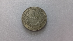 Moeda de 2000 Réis de 1924 Prata 500 Republica Mocinha MA 05