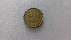 Moeda de 20 Centavos de 1950 Bronze Alumínio DATA DUPLA Catalogada MA 07