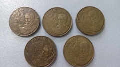 Moedas de 25 Centavos de 2000 Aço Banhado de Bronze Lote 5 moedas ( Circuladas ) ML 07 - comprar online