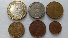 Moedas de 1 Real /50/25/10/5/1 centavos de 1998 Serie Completa Moedas Circuladas BH 09 - comprar online