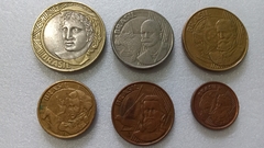 Moedas de 1 Real /50/25/10/5/1 centavos de 1998 Serie Completa Moedas Circuladas BH 10 - comprar online