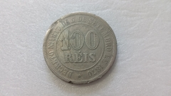 Moeda de 100 Réis de 1876 de Cupro-níquel Império SL 01