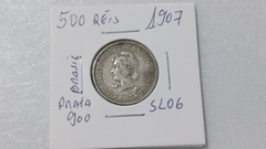 Moeda de 500 Réis de 1907 Prata 900 Republica SL 06 na internet