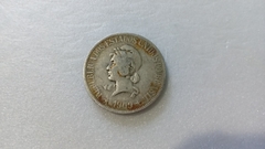 Moeda de 1000 Réis X de 1909 Prata 900 Republica SL 17