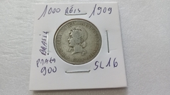 Moeda de 1000 Réis X de 1909 Prata 900 Republica SL 16 na internet