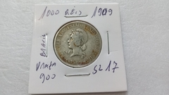 Moeda de 1000 Réis X de 1909 Prata 900 Republica SL 17 na internet