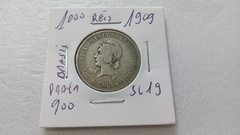 Moeda de 1000 Réis X de 1909 Prata 900 Republica SL 19 na internet