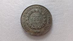 Moeda de 1000 Réis de 1856 Prata 917 Império SL 26