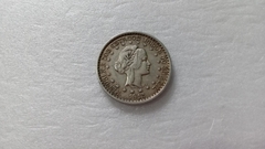 Moeda de 500 Réis de 1913 Prata 900 Estrela Solta Republica SL 34