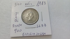 Moeda de 500 Réis de 1913 Prata 900 Estrela Solta Republica SL 33 na internet