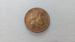 Moeda de 20 Réis de 1868 Bronze Império SL 02