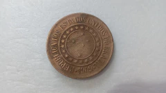 Moeda de 40 Réis de 1909 Bronze Republica SL 08 - comprar online