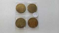 Moedas de 2000 Réis de 1936 / 1937 / 1938 / 1938 Bronze Alumínio Duque de Caxias Serie Completa SL 01 na internet