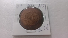 Moeda de 40 Réis 1827 Cobre SL 01 na internet