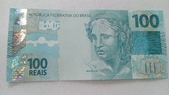 Cédula de 100 Reais de Serie P I 041101283 Chancelas de Fernando Haddad e Roberto Campos Neto Flor de Estampa - comprar online