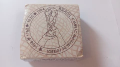 Imagem do Moeda de 4 Reais de 1994 TETRA CAMPEONATO MUNDIAL DE FUTEBOL PRATA 925 no Estojo Original do Banco Central OBS