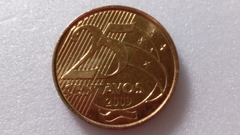 Moeda de 25 Centavos de 2009 Aço Banhado de Bronze Flor de Cunho MA 05