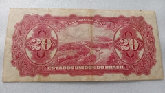 Cédula de 20 Mil Réis de 1927 R 187 Duas Chancelas Numero 096169 Serie 6ª MBC LINDA - comprar online