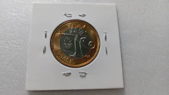 Moeda de 1 Real de 2016 Das Olimpíadas Anel Aço Inox Banhado de Bronze e Núcleo Aço Inox Vinicius FLOR DE CUNHO - comprar online