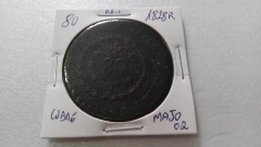 Moeda de 80 Réis de 1828 R de Cobre Majo 02 na internet