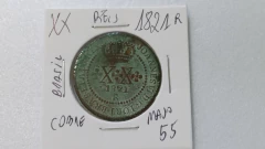 Moeda XX Réis de 1821 R de Cobre Majo 55 na internet
