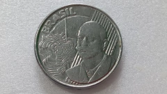 Moeda de 50 Centavos de 2002 Aço Inox Palavra RIO BRANCO Dupla Catalogada FF 02