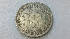 Moeda de 320 Réis de 1813 R Prata P 410 Majo 11