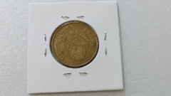 Moeda de 25 Centavos de 2013 Aço Banhado de Bronze Reverso Horizontal à Direita Catalogada TT 03 - Mandrade Numismática