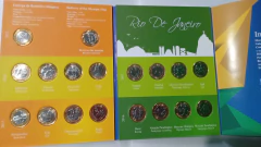 Álbum de Moedas das Olimpíadas Rio 2016 Completo com as moedas Flor de Cunho Lindo - comprar online