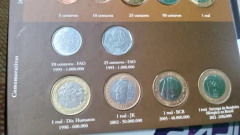 Álbum de Moedas do Real de 1994 à 2015 Com as Moedas Comemorativas COMPLETO ( Moedas Circuladas ) OBS - Mandrade Numismática