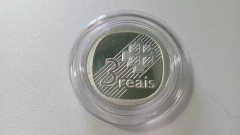 Moeda de 3 Reais de 1995 Comemorativa dos 30 Anos do Banco Central No Estojo Original