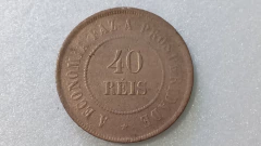 Moeda de 40 Réis de 1907 Bronze ML 06