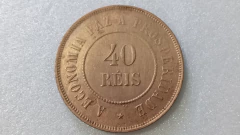 Moeda de 40 Réis de 1910 Bronze ML 09