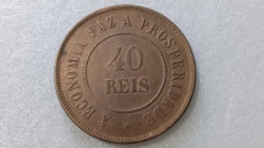 Moeda de 40 Réis de 1911 Bronze ML 10