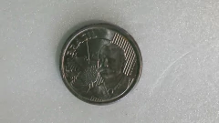 Moeda de 50 Centavos de 2021 Aço Inox Cunho Marcado no Cabelo RABINO Catalogada HE 03 - comprar online