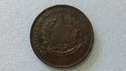 Moeda de 20 Réis de 1889 Bronze VINTÉM BHM01