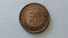 Moeda de 20 Réis de 1893 Bronze VINTÉM BHM02 - comprar online