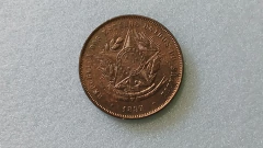 Moeda de 20 Réis de 1895 Bronze VINTÉM BHM04