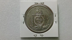 Moeda de 2000 Réis de 1856 Prata 917 3° Sistema 2° Tipo Linda ML 04 - Mandrade Numismática