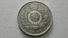 Moeda de 2000 Réis de 1889 Prata 917 3° Sistema 4° Tipo ( RAMO DE CAFÈ SOLTO ) Linda ML 14 - comprar online