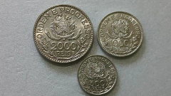 Moedas de 2000 / 1000 / 500 Réis de 1913 Estrelas Soltas Flor de Cunho Serie Completa ML01 - comprar online