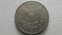 Moeda De 1 Dollar De 1881 Prata 900 26.73 GR 38.1 mm KM# 110 MORGAN DOLLAR - comprar online