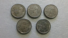 Moeda de 50 Centavos de 2006 Aço Inox Lote ( 5 Moedas ) Circuladas BB 03 - comprar online