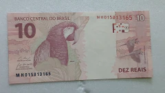 Cédula de 10 Reais C355 de 2024 Serie M H 015813165 Chancela de Fernando Haddad e Roberto Campos Neto Flor de Estampa