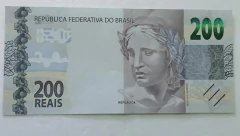 Cédula de 200 Reais de 2020 C382 Serie AI 124524435 Chancelas de Guedes e Campos Neto Flor de Estampa - comprar online