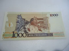 Cédula de 1 Cruzado Novo de 1989 C 197 1ª Serie A 9920025887 a Chancelas de Maílson F. Nóbrega e Elmo Camões Flor de Estampa - comprar online